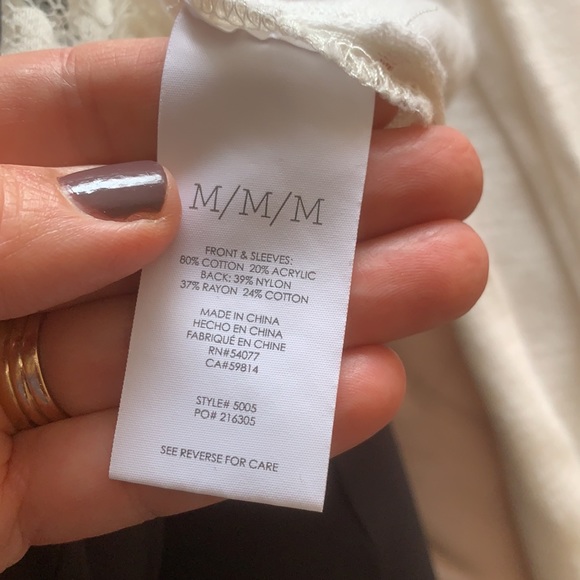 CAbi cream sweater with lace back. Size M - surprise when you turn around. ♥️ - Picture 6 of 7